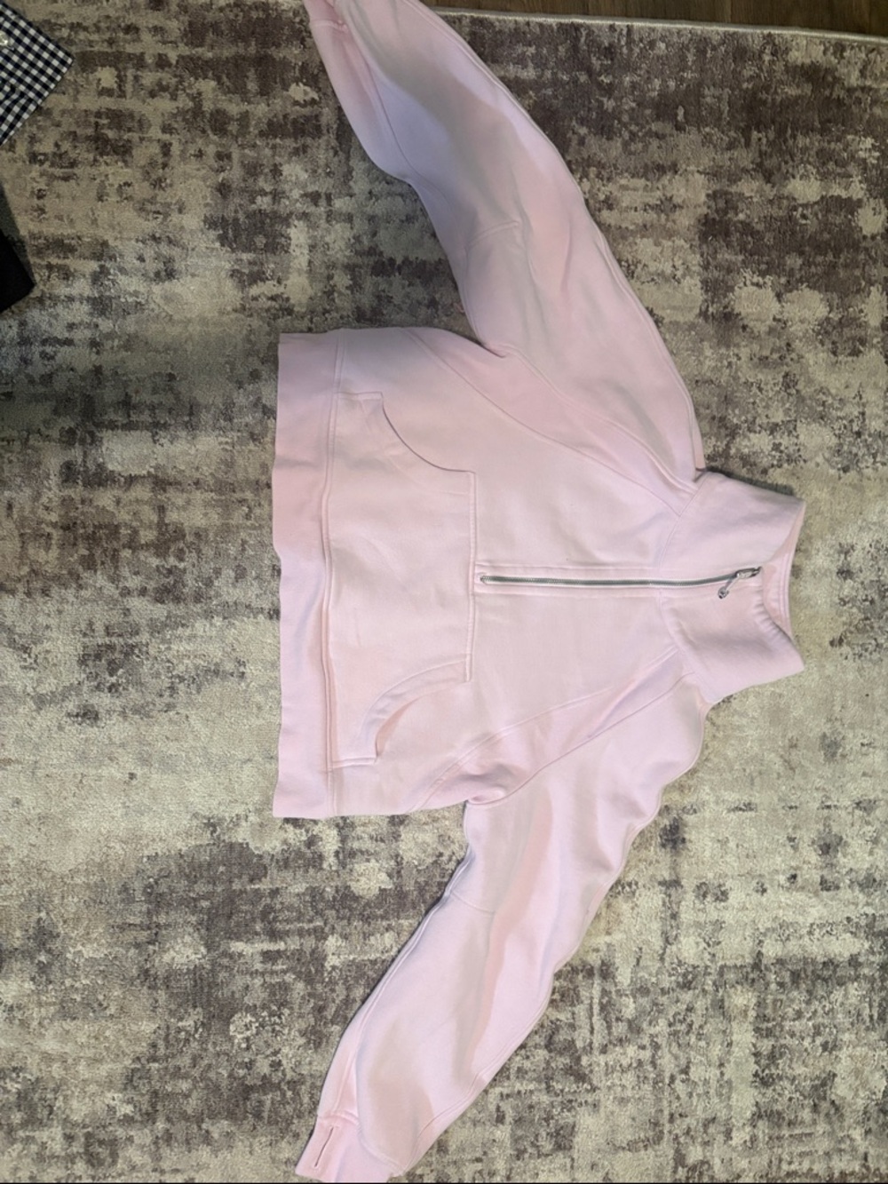 lululemon athletica Light Pink Half-Zip Sweatshirt